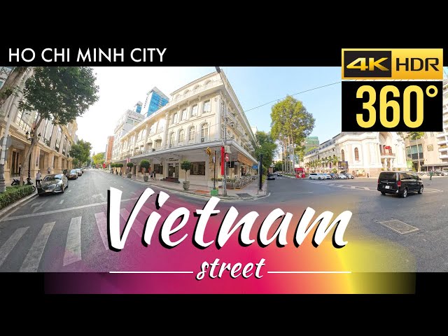 360 video | Vietnam street 4K | Nguyễn Huệ street | Ho chi minh city | 1 may 2024 | Insta360 X4