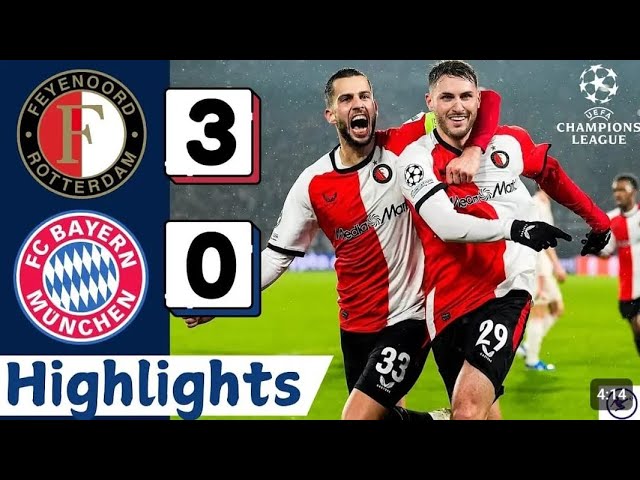 Bayern Munich  vs Feyenoord 3-0 | All Goals & Highlights | CHAMPIONS LEAGUE 2024-25 Goals today