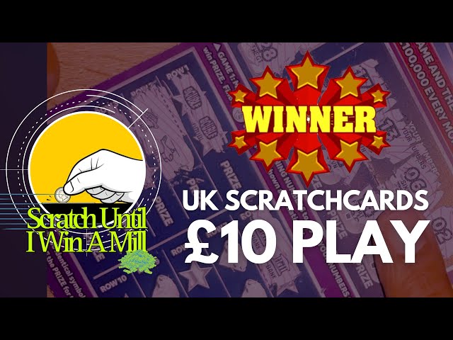 BIG WIN! 🏆 £10 PLAY | UK NATIONAL LOTTERY | SCRATCH UNTIL I WIN A MILL 🎉