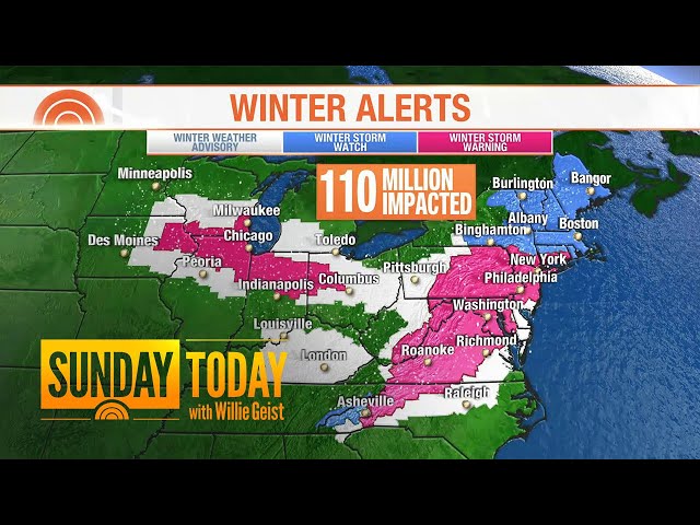 Major Nor’easter Expected To Impact 110 Million With Heavy Snow, Rain, Winds | Sunday TODAY