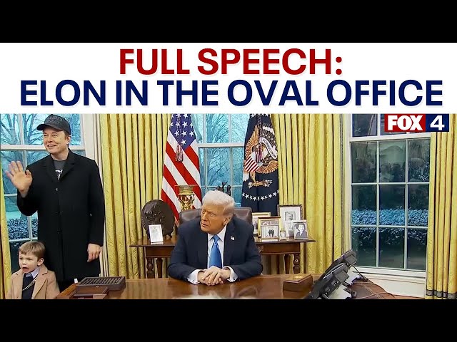 Elon Musk, son at Oval Office: FULL NEWS CONFERENCE