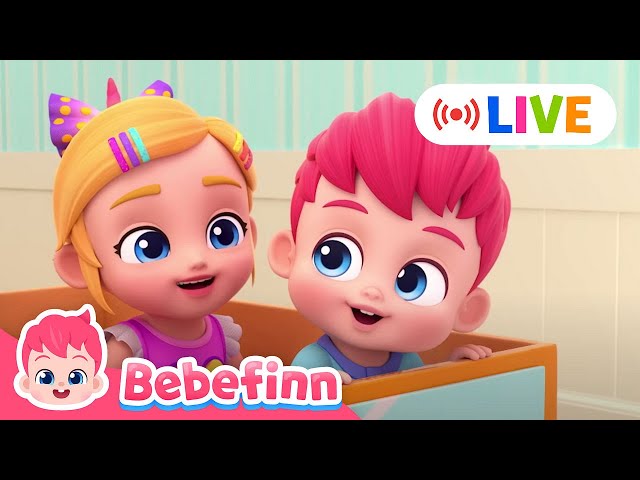 LIVE🔴 Bebefinn Best Nursery Rhymes | Healthy Habits for Kids