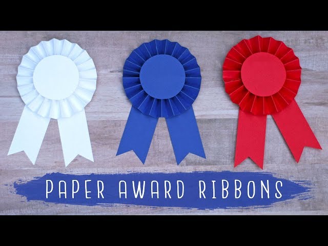 Paper Award Ribbon Rosette Tutorial