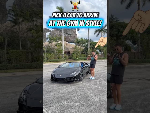 Pick a Car to Arrive at the Gym in Style! 🏋️‍♂️🏎️ #shorts #automobile #phonk #gym