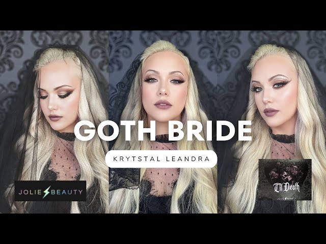 Glamorous Gothic Bridal Makeup Tutorial: Embrace Elegance with an Edge with Jolie Beauty