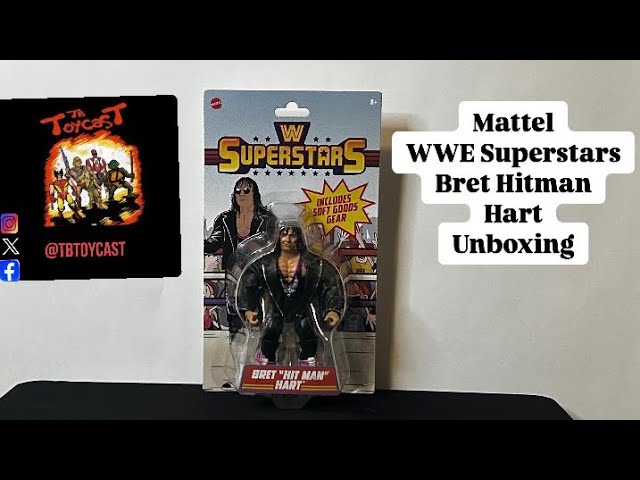 Mattel WWE Superstars Bret Hitman Hart Unboxing