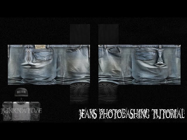 jeans roblox photobashing tutorial w/ voiceover