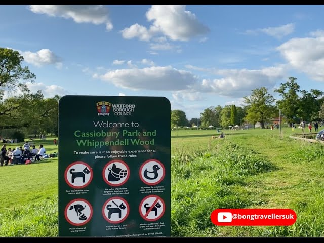 Cassiobury Park in Watford, Hertfordshire, England, UK