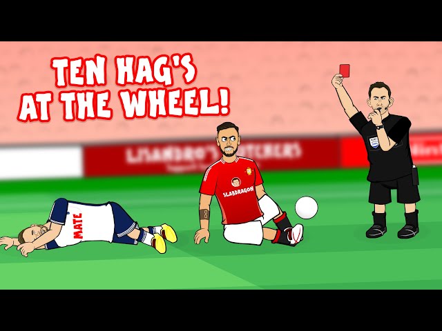 TEN HAG'S AT THE WHEEL💥 (Man Utd vs Spurs 0-3 Bruno Red Card Van De Ven Goals Highlights)