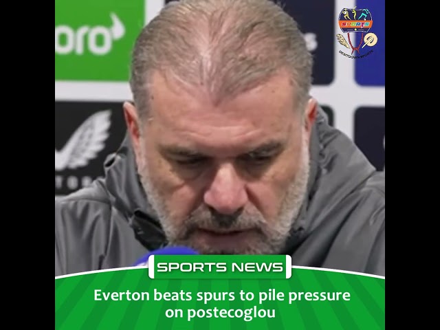 Desitdown Sports (Everton beats spurs to pile pressure on postecoglou) #desitdown #sports