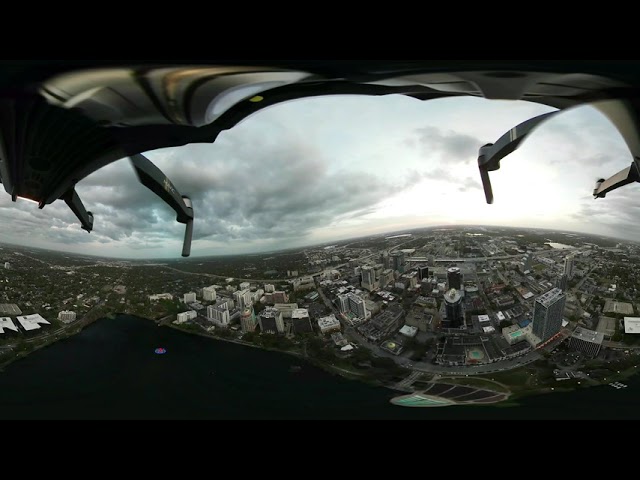 360° Drone Cityscape:  Orlando