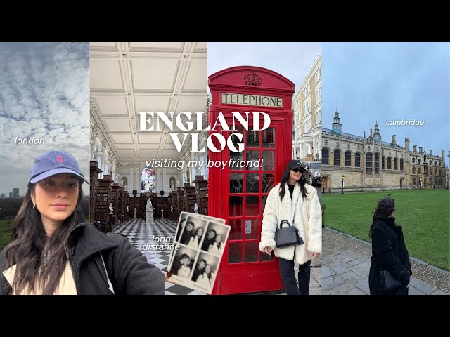 VISITING MY BOYFRIEND IN ENGLAND 🇬🇧 cambridge + london vlog | (long distance relationship)