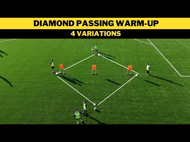 Diamond Passing Warm-Up | 4 Variations | Football/Soccer Training