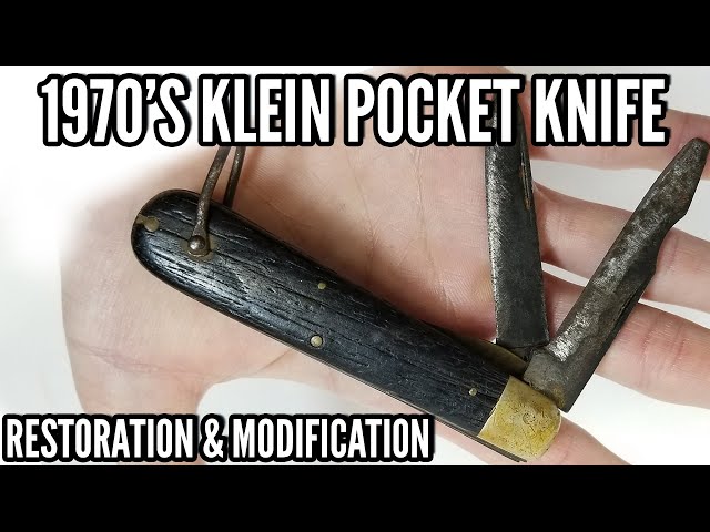 50-Year-Old Klein Pocket Knife Complete Teardown and Restoration (and Modification)