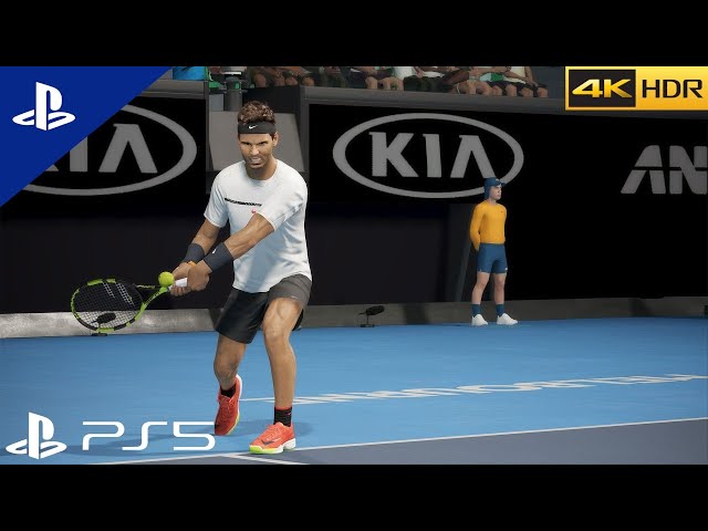 AO Tennis 2 Career Mode  - SECOND MATCH - NADAL VS MONFILS | (PS5 4k 60FPS)