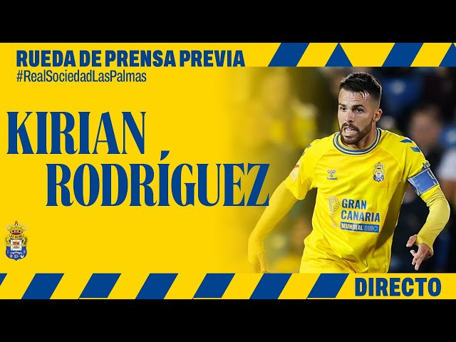 Rueda de prensa de Kirian previa al #RealSociedadLasPalmas | UD Las Palmas