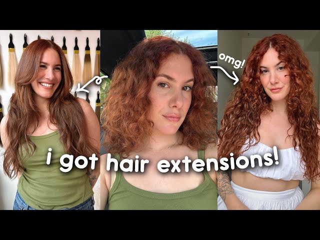 I got CURLY hair EXTENSIONS! (huge hair transformation!)