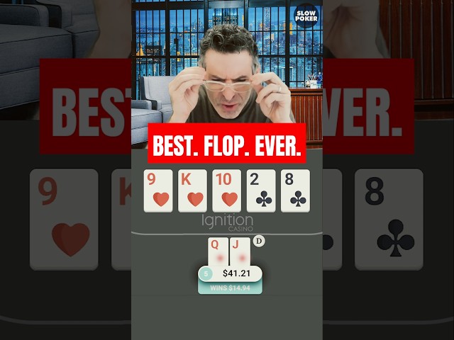 Best. Flop. Ever. ❤️❤️ #poker