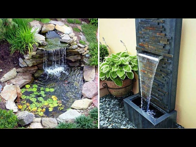 24 Fuentes De Agua Caseras Y Relajantes Para La Belleza Del Jardín Al Aire Libre