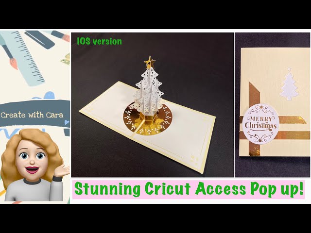 Stunning Cricut Design Space Christmas Tree pop up card!