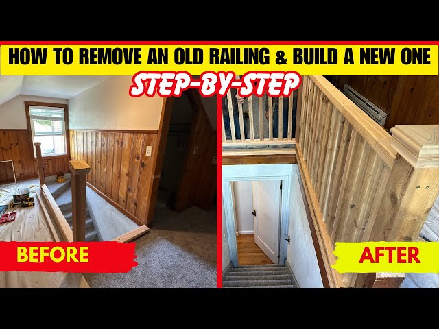 🛠️🚧 How to Remove an Old Rail & Build a New One | Step-by-Step Guide ✨🏡