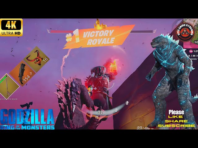 Fortnite Chapter 6 - Epic Showdown Victory Royale with GODZILLA! | PS5 Pro 4K 60FPS