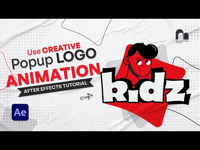 Creative Popup Logo Animation (After Effects Tutorial) | No Plugins