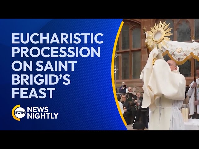 Eucharistic Procession on Saint Brigid's Feast Day in Northern Ireland | EWTN News Nightly