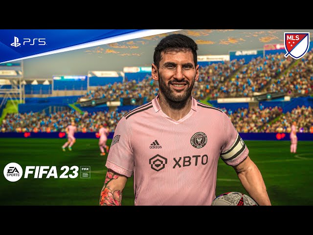 FIFA 23 - Lionel Messi first match Inter Miami vs. Charlotte | MLS 23/24 | PS5™ Gameplay [4K60HDR]