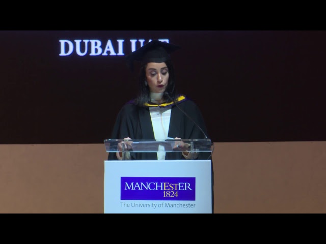 University of Manchester Middle East Center Graduation Ceremony November 2017