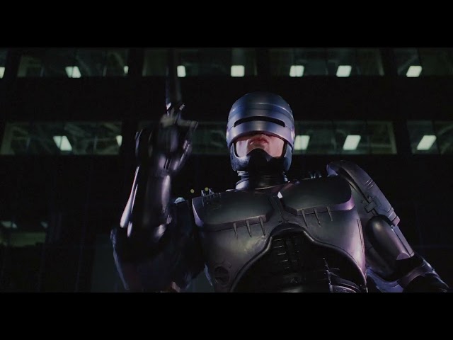 RoboCop 1987 RoboCop shoots guy in the groin scene 4K