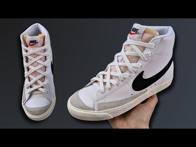 HOW TO DIAMOND LACE NIKE BLAZER MID (Easy Way!)