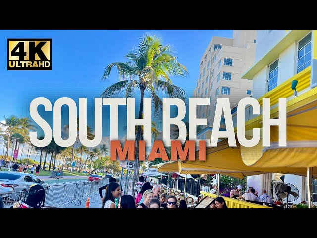 Walking Tour of South Beach Miami Spring Break 2024 [4K]