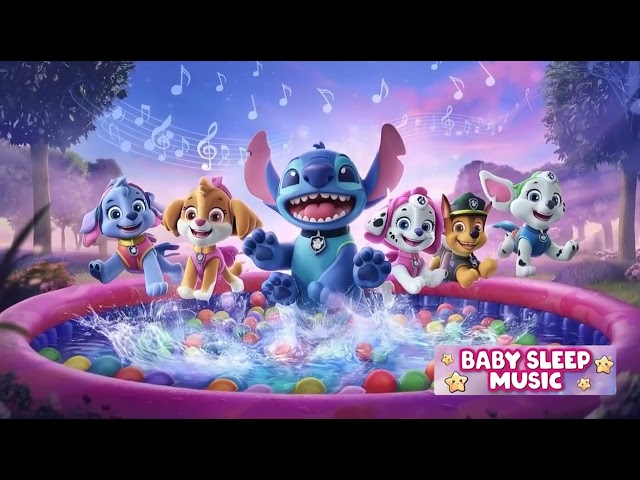 Relaxing Music for babies Paw Patrol and Stitch💖Mozart for Babies Intelligence Stimulation