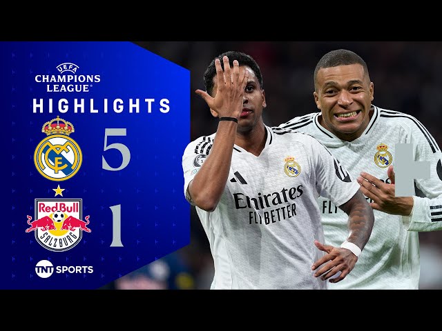 Rodrygo, Mbappe & Vinicius Star 😮‍💨 | Real Madrid 5-1 RB Salzburg | UEFA Champions League Highlights