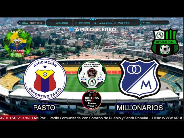 #01FEBRERO2025: LIGA BETPLAY 2025-I ... PASTO vs MILLONARIOS !!!