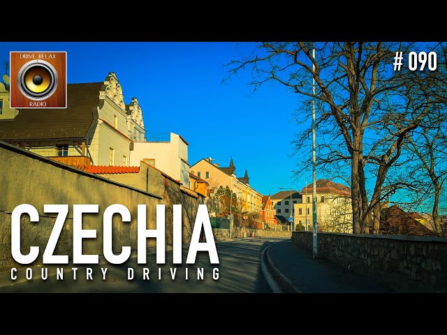 Countryside Driving Tour from Tábor to Prague 🎹 Czech Republic 4K HDR