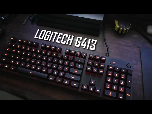 Logitech G413 Backlit Mechanical Gaming Keyboard Unboxing & Review 4K