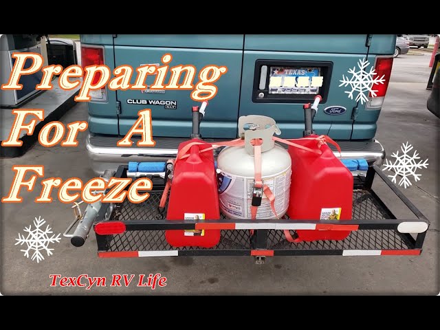 RV VAN Life Vlog  Prepping for a FREEZE!