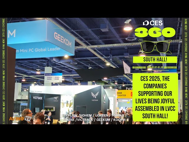 [AVING 360] CES 2025 LVCC 사우스 홀(South Hall), 에코플로우·앤커·야버·베이스어스 등이 선보인 스마트 가전·엔터테인먼트 기술 360도로 둘러보기!