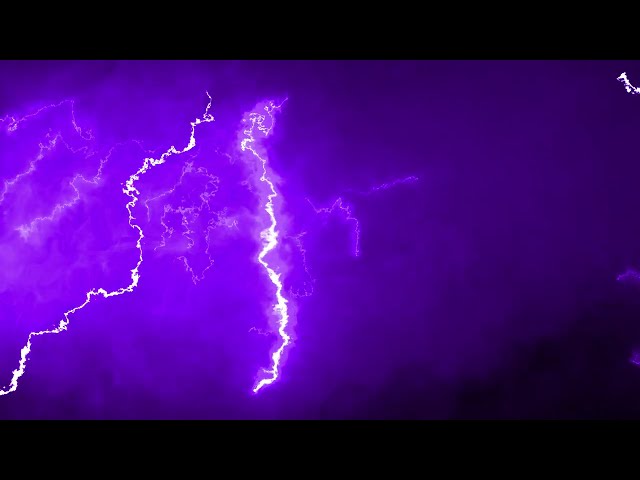 Purple Thunderstorm Lightning 4K Backdrop