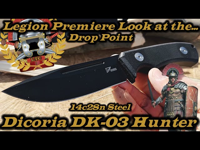 Legion Premiere Look at the Dicoria DK-03 Drop Point Hunter in 14c28n Steel.