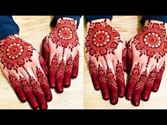 Simple Eid Special Mehendi Design For Hand |Easy Simple back hand mehendi Design| Gol tikki mehendi