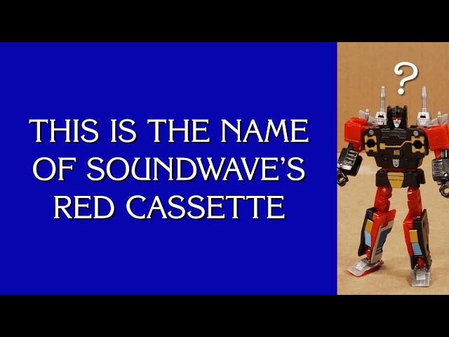 JEOPARDY: Soundwave's RED Cassette | stop-motion