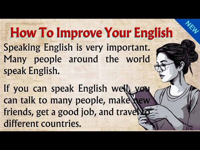 How To Improve Your English || Graded Reader || Learning English