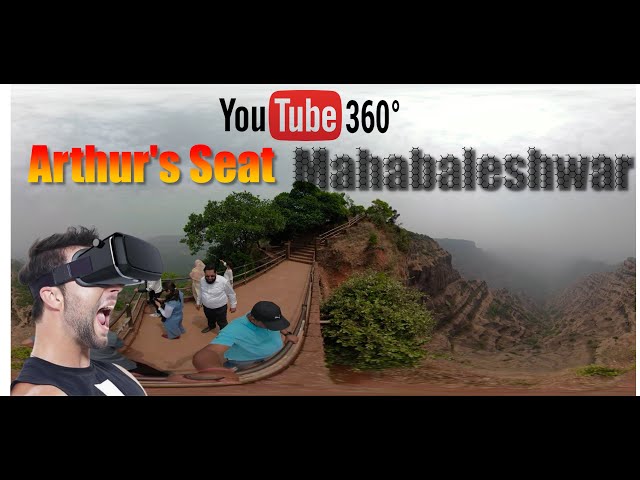 Best View of Arthur Seat in 360 | Mahabaleshwar | VR 360 | Travel | VLOG | Family  | Virtual Reality