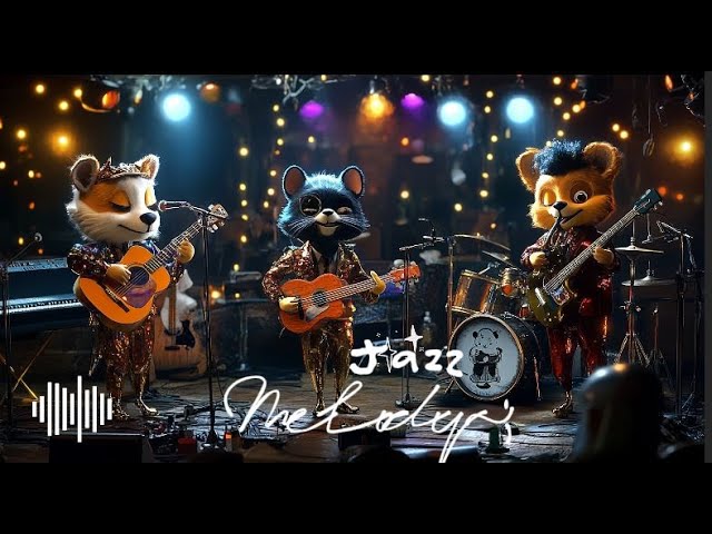 [PLAYLIST]"4 Hours of Smooth Jazz with Adorable Animal Band | Study & Work Music"