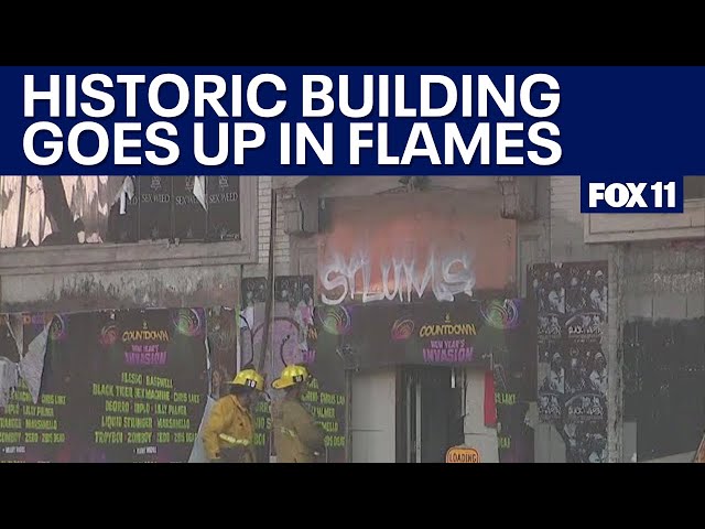 'Morrison Hotel' made famous by The Doors burns down in downtown LA