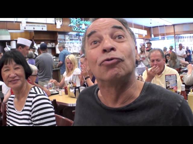 More happy people at Katz's Delicatessen - Marc's Culinary Compass #142