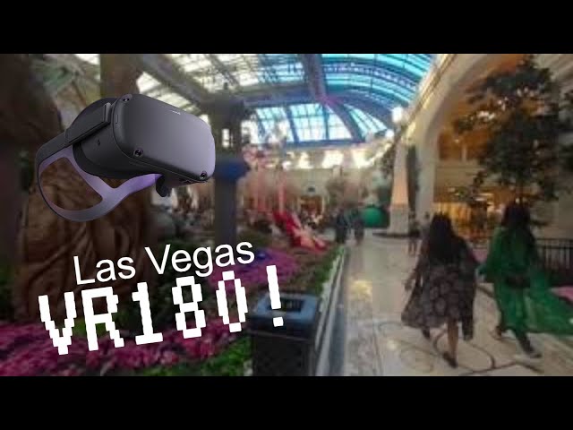 VR180 Vegas VR Virtual Vegas QooCam Bellagio With AI Slow Motion